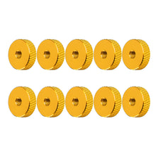 10Pcs M3 Hand Knurled Thumb Aluminum Alloy Screw Nut Spacer Flat Washer