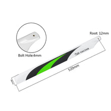 RJX Vector 520mm Cabon Fiber Main Blade For XL520 RC Helicopter