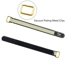 2Pcs RJXHOBBY 100-400mm High Strength Metal Buckle Non-Slip Battery Strap for RC Lipo Battery