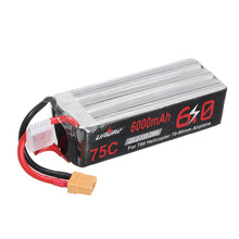 URUAV 22.2V 6000mAh 75C 6S Lipo Battery XT90 Plug for 700 Helicopter 70-90mm Airplane