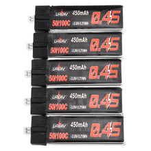 10Pcs URUAV 3.8V 550Mah 50/100C 1S HV 4.35V Lipo Battery PH2.0 Plug for Emax Tinyhawk Kingkong/LDARC TINY