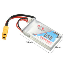Gaoneng GNB 7.4V 550mAh 2S 80/160C Lipo Battery XT60 Plug