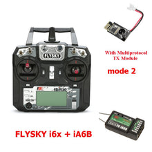 FLYSKY FS-i6X FS i6X 10CH 2.4GHz AFHDS 2A RC Transmitter With X6B iA6B A8S iA10B iA6 Receiver for RC FPV Racing Drone Retailbox