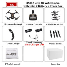 VISUO XS812 RC GPS Drone with 4K HD Camera 5G WIFI Altitude Hold RC Drone GPS Quadcopter RC Helicopter VS SG900-S SJRC Z5 Dron