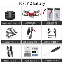 RC Drone Quadcopter With 1080P Wifi FPV Camera RC Helicopter 20-25min Flying Time Professional Dron 720p Quadcopter Drone