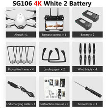 SG106 Drone with Dual Camera 1080P 720P 4K WiFi FPV Real Time Aerial Video Wide Angle Optical Flow RC Quadcopter Helicopter Toys