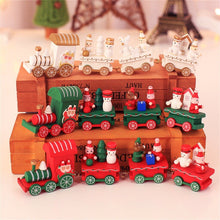 Xmas Wooden Christmas Train Santa Claus Festival Ornament Home Decor Kids Gifts Kids Toys Toys For Children Christmas Gifts