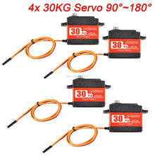 Waterproof 180/270 / 360 Degree 20KG 25KG 30kg 35kg Large Torque Digital Coreless Servo Aluminium Metal Gears 25T Arm For RC Car