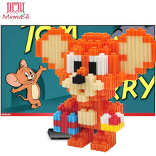 MUMUELI Mini Assembly DIY Cartoon Animation Figure 3D Building Model Kit Blocks for Children Kids Resin Toys Collection DTSET-3