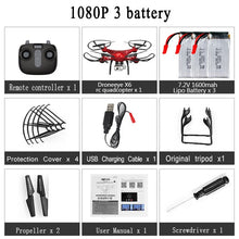 RC Drone Quadcopter With 1080P Wifi FPV Camera RC Helicopter 20-25min Flying Time Professional Dron 720p Quadcopter Drone