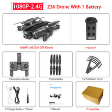 ZWN Z36 GPS Quadcopter With 720P 1080P 4K HD Camera Rc Helicopter GPS Fixed Point WIFI FPV Drone Follow Me Mode vs SG900-S E520S