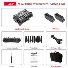 Newest KF607 Quadcopter with Wifi FPV 1080P 4K HD Dual Camera Optical Flow Selfie Drone Foldable Mini Dron VS SG106 visuo xs816