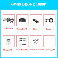 Global Drone GW89 Quadrocopter with Camera HD 1080P Helicopter RTF Folding RC Drone X Pro WIFI FPV Dron VS M69 E58 E520 SG106