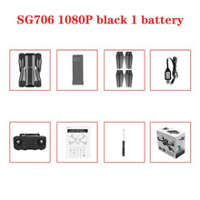 SG706 drone 4K WiFi 1080p dual camera quadcopter optical flow stability height RC helicopter RC toy drone with camera