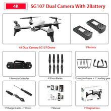 SG106 WiFi FPV RC Drone with 720P or 1080P or 4K HD Dual Camera Optical Flow Aerial Video RC Quadcopter for Toys Kid RC Dron