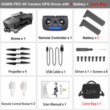 SG906 PRO GPS Drone With 2-axis Anti-shake Self-stabilizing Gimbal WiFi FPV 4K Camera Brushless Drone Quadcopter VS F11 ZEN K1