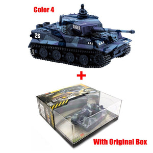 14CH 1:72 RC Tank Toy Great Wall 2117 Remote Control Tank Mini Tiger Battle Tank Toy Best Christmas Gift for Kids