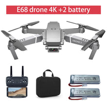 New E68 WIFI FPV Mini Drone With Wide Angle HD 4K 1080P Camera Hight Hold Mode RC Foldable Quadcopter Dron Gift