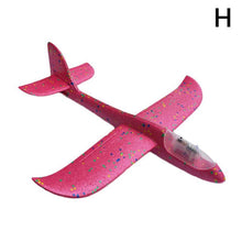 48cm Whole Glowing Foam Glider RC Airplane Hand Throw Airplane Outdoor Launch Glider Flexible Avion Kid Gift Free Fly Aeromodelo