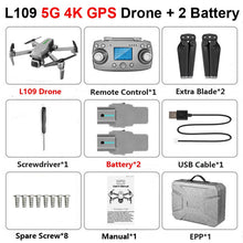 L109 L109-Pro GPS Profissional Drone with HD 4K ESC Camera 5G WiFi FPV Optical Flow Brushless Motor RC Quadcopter Helicopter Toy