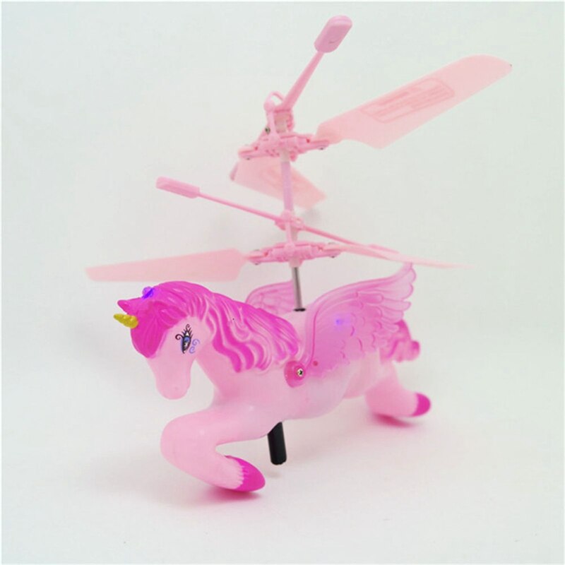 1Pcs Flying Pink Unicorn Drone Self Hovering Helicopter Aircraft Toys For Chirldren Gift