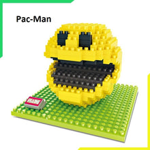 Pixels PacMan Micro Blocks Model DIY Assemble Action CartoonFigure Donkey Kong Qbert Building Kit Toy Boy Gift Cartoon 9617-9620