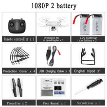 RC Drone Quadcopter With 1080P Wifi FPV Camera RC Helicopter 20-25min Flying Time Professional Dron 720p Quadcopter Drone