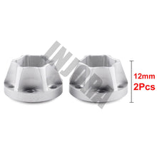 INJORA 2PCS Aluminum Alloy 12mm Wheel Hex Hub for 1/10 RC Crawler 1.9 2.2 Wheel Rim Axial SCX10 Traxxas TRX4 D90