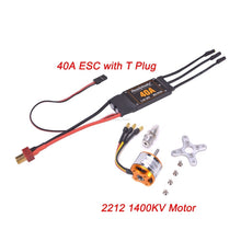 A2212 2212 1400KV / 2200KV Brushless Motor 40A ESC 6035 / 8060 Propeller SG90 9G Micro Servo for RC Fixed Wing Plane Helicopter