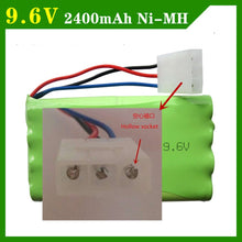 9.6V 2400mAh Remote Control Toys Electric toy security facilities electric toy AA battery 9.6 v battery group SM/T/JST Plug