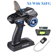 DumboRC X6 X4 X6P 2.4G 6CH Transmitter w/ X6FG Gyro X6F Receiver LED Light Set for 1/10 1/8 Crawler Axial SCX10 D90 RC Car Boat