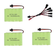 6v 3000mAh Battery and Charger For RC Cars Robots Tanks Gun Boats 6v NiMH Battery Aa 2400mah 6v Rechargeable Battery Pack