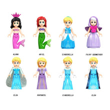 316pcs Dream Princess Elsa's Ice Castle Princess Elsa Anna Olaf Building Blocks Bricks Model Kit Toys Gifts 41062