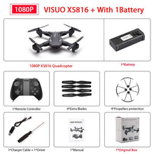 Visuo XS816 Drone with 50 Times Zoom WiFi FPV 1080P or 4K Dual Camera Optical Flow Quadcopter Foldable Selfie Dron VS SG106