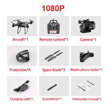 RC Helicopter Foldable Drone WIFI FPV With ESC Camera 4K HD 1080P RC Drone Four-Axis Aerial Remote Control Quadcopter Aircraft