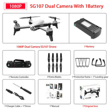 SG106 WiFi FPV RC Drone with 720P or 1080P or 4K HD Dual Camera Optical Flow Aerial Video RC Quadcopter for Toys Kid RC Dron