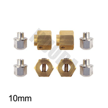 INJORA 5/8.5/10MM Heavier Brass 12MM Wheel Hex Extended Adapter for RC Crawler Traxxas TRX4 TRX-4