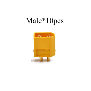 10PCS AMASS XT60 XT-60 XT60 Male Female Bullet Connectors Plugs Black Yellow For RC Lipo Battery 5Pairs Quadcopter Helicopter
