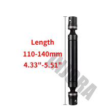 INJORA 1PCS Black Red Metal Drive Shaft for 1/10 RC Crawler Car Traxxas TRX4 Axial SCX10 90046 D90 TF2 RC Car Part
