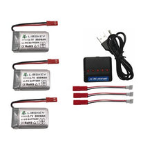 5pcs RC Drone Lipo Battery JST 902540 3.7V 800mAh Lipo 1S Battery With USB Charger Set For MJX x400 X300C X800 Quadcopter Parts
