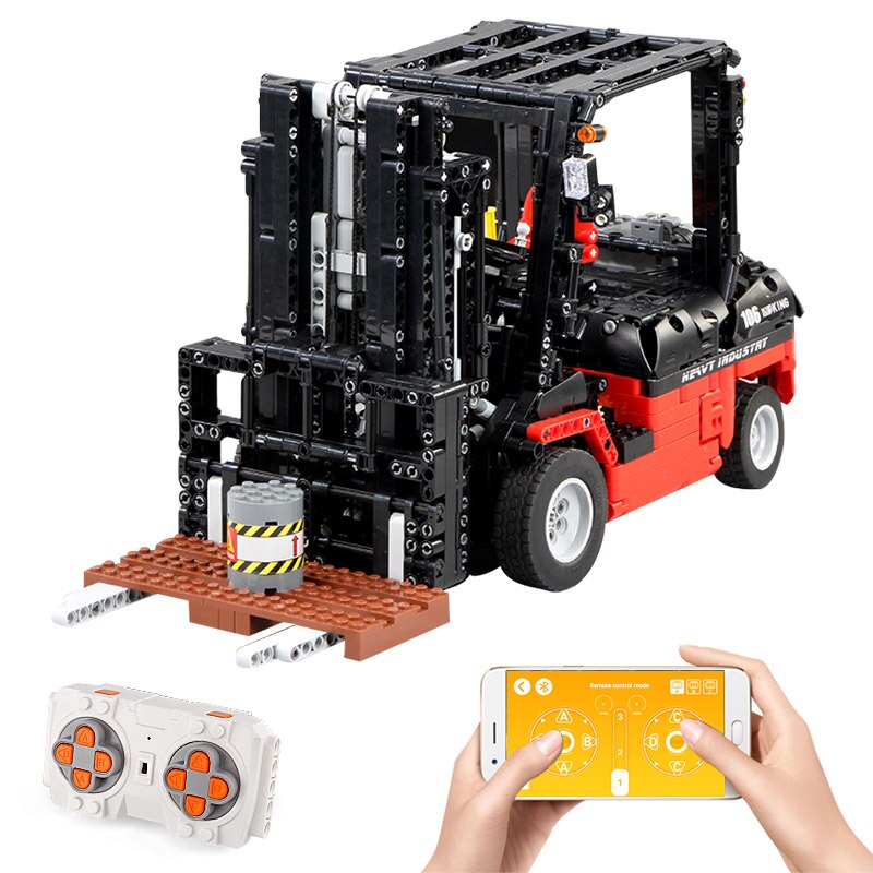 DHL Technic Motor Car Toys The Legoing 3681 Forklift Mk II Set Assembly Kits Toys Kids Christmas Gifts Building Blocks Bricks