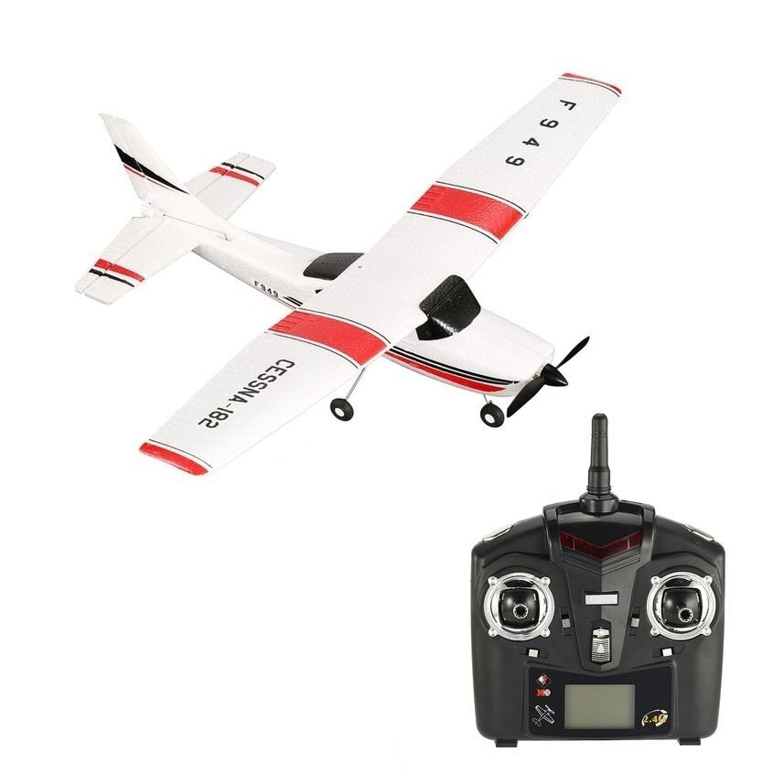 F949 3CH Fixed Wing Plane Radio Control Airplane 2.4G Outdoor Long Distance Rubber Plane Remote Control RC plane Toy