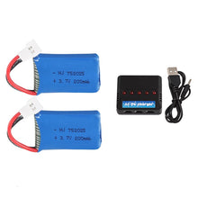 For Syma X4 X11 X13 RC Drones 3.7V 200mah LiPo battery + 5 in1 charger for Syma X4 X11 X13 RC Quadcopter Parts 752025