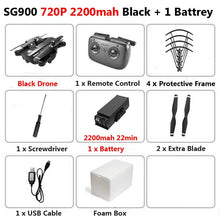 SG900 Foldable Profissional Drone with Dual Camera 720P 4K Selfie WiFi FPV Wide Angle Optical Flow RC Quadcopter Helicopter Toys