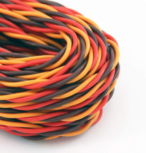 5M 16 feet 22AWG 26awg 30/60 Core 3 way Twist Servo Extension Cable JR Futaba Twisted Wire Lead For RC Airplane Accessories