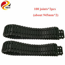 DOIT Shock Absorpber Tracks Plastic Caterpillar Crawler Chain Conveyor Belt for Robot Tank Chassis Engineering Plastic Tracks