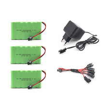 7.2v 2400mah AA NI-MH Battery with charger High capacity electric toy battery Remote car ship robot rechargeable 7.2 v 2400 mah