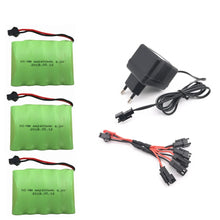 6v 2400mah AA NI-MH Battery with charger High capacity electric toy battery Remote car ship robot rechargeable 6 v 2400 mah