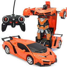 Rc Transformer 2 in 1 RC Car Driving Sports Cars drive Transformation Robots Models Remote Control Car RC Fighting Toy Gift