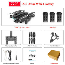 ZWN Z36 GPS Quadcopter With 720P 1080P 4K HD Camera Rc Helicopter GPS Fixed Point WIFI FPV Drone Follow Me Mode vs SG900-S E520S
